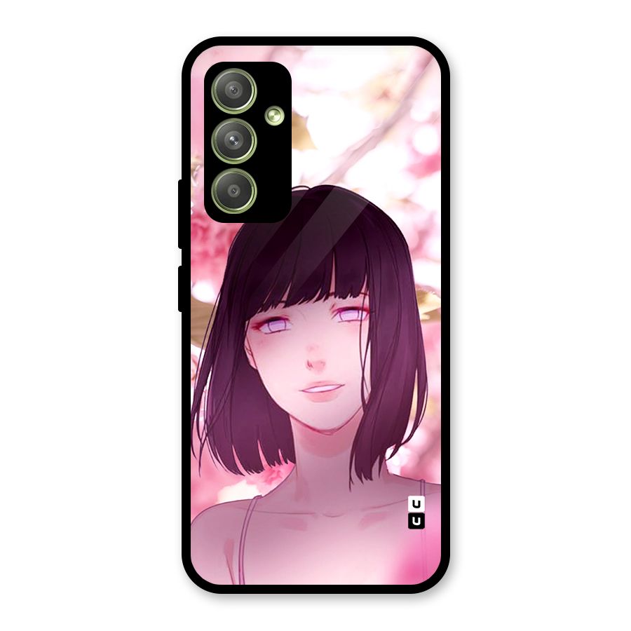 Hinata Floral Glass Back Case for Galaxy A54