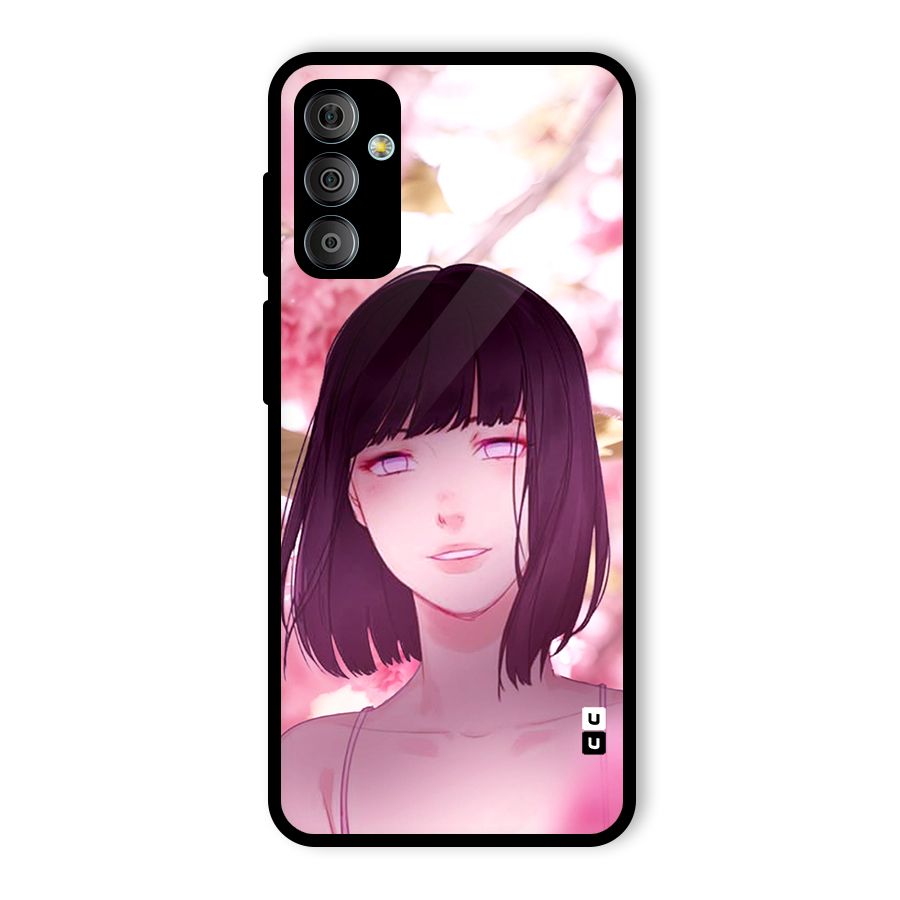 Hinata Floral Glass Back Case for Galaxy F23
