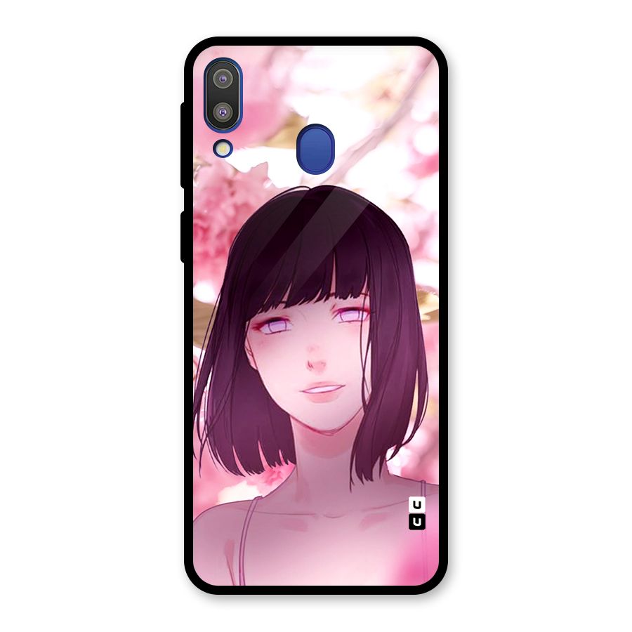 Hinata Floral Glass Back Case for Galaxy M20