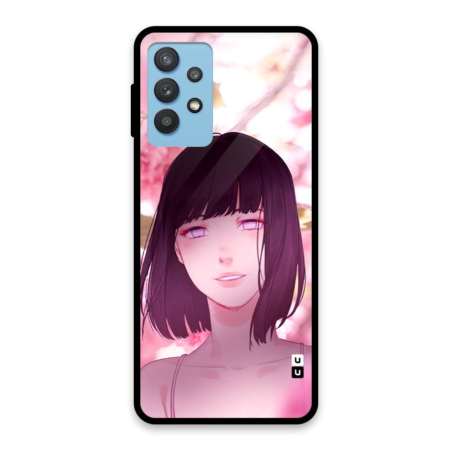 Hinata Floral Glass Back Case for Galaxy M32 5G