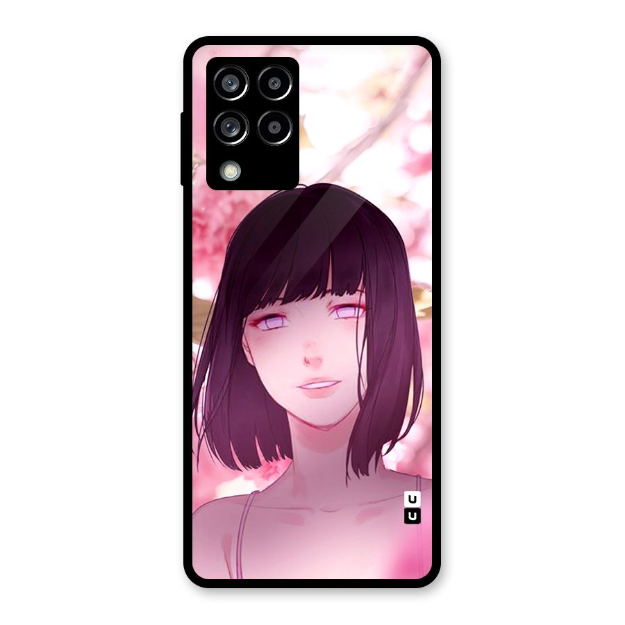 Hinata Floral Glass Back Case for Galaxy M53 5G
