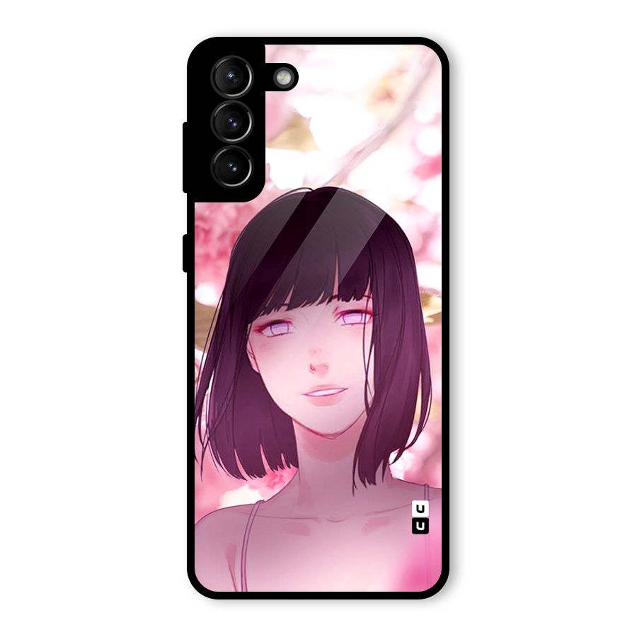 Hinata Floral Glass Back Case for Galaxy S21 Plus