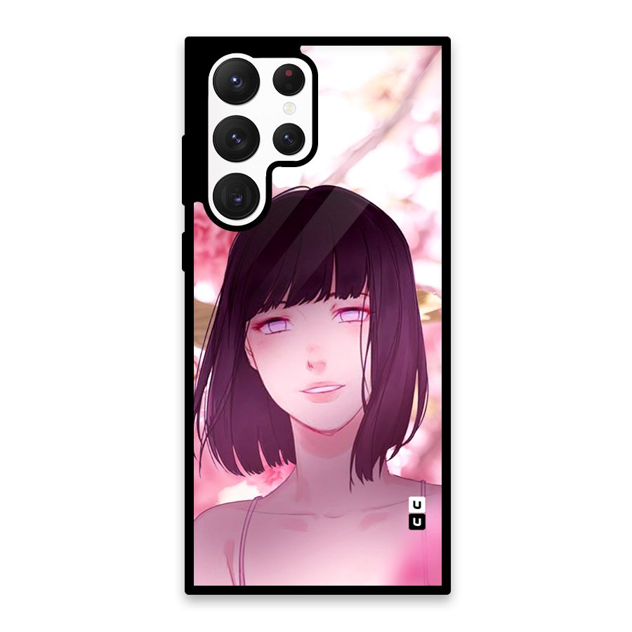 Hinata Floral Glass Back Case for Galaxy S22 Ultra 5G