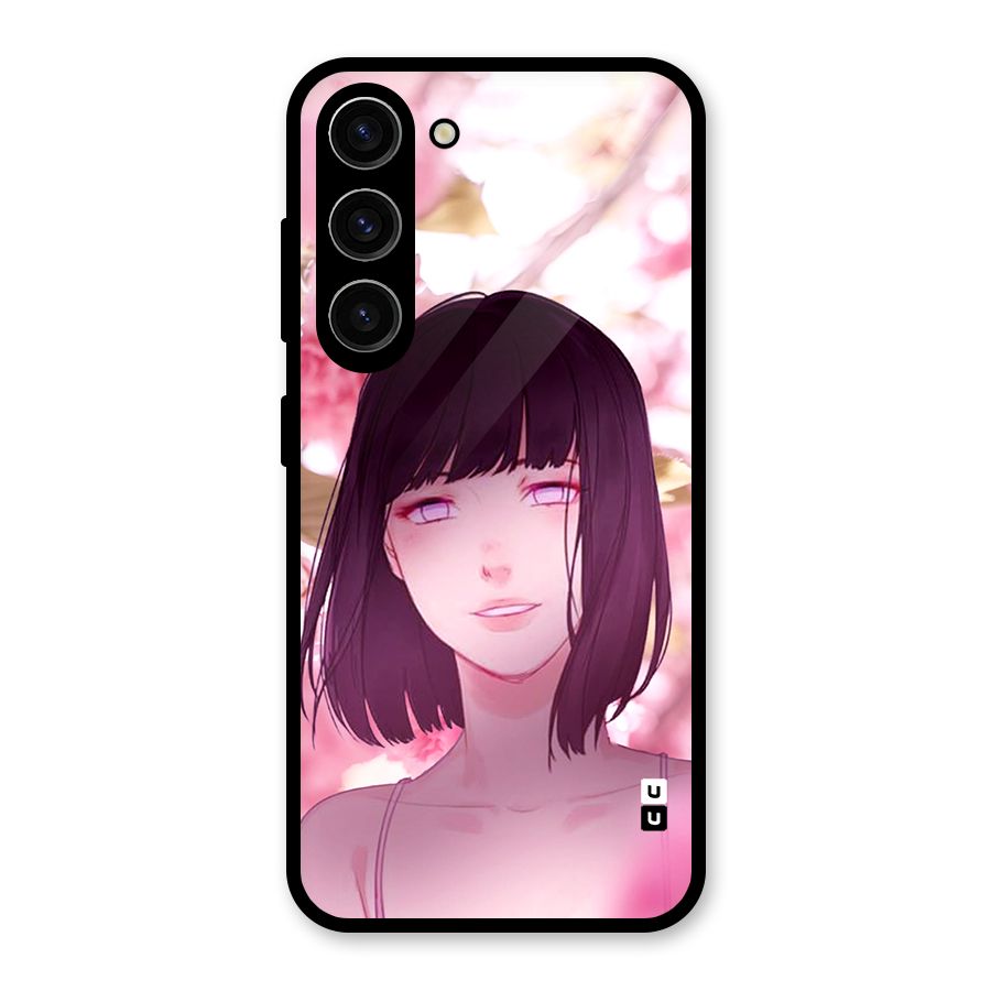 Hinata Floral Glass Back Case for Galaxy S23