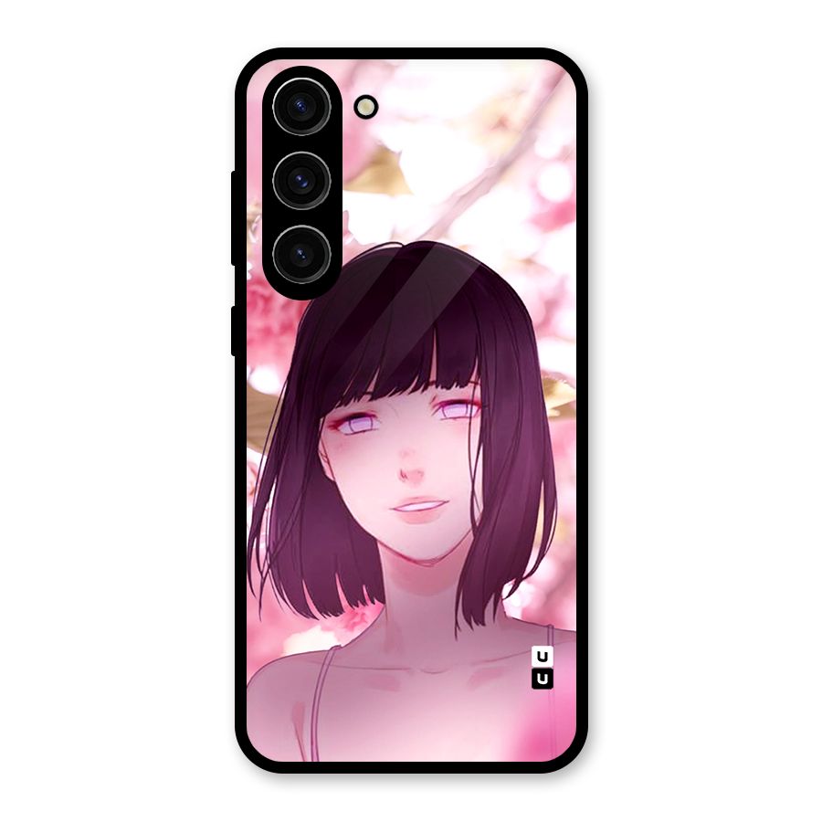 Hinata Floral Glass Back Case for Galaxy S23 Plus