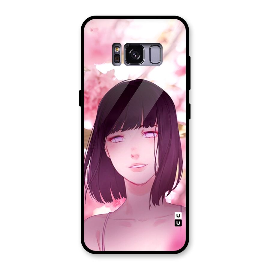 Hinata Floral Glass Back Case for Galaxy S8