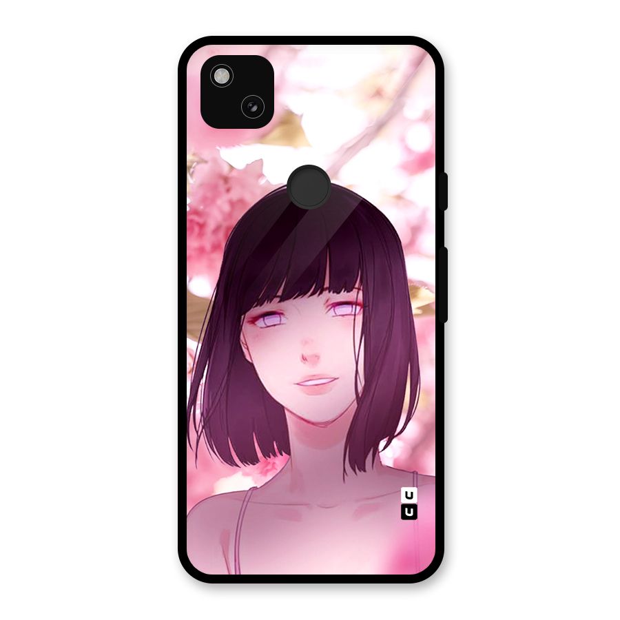 Hinata Floral Glass Back Case for Google Pixel 4a