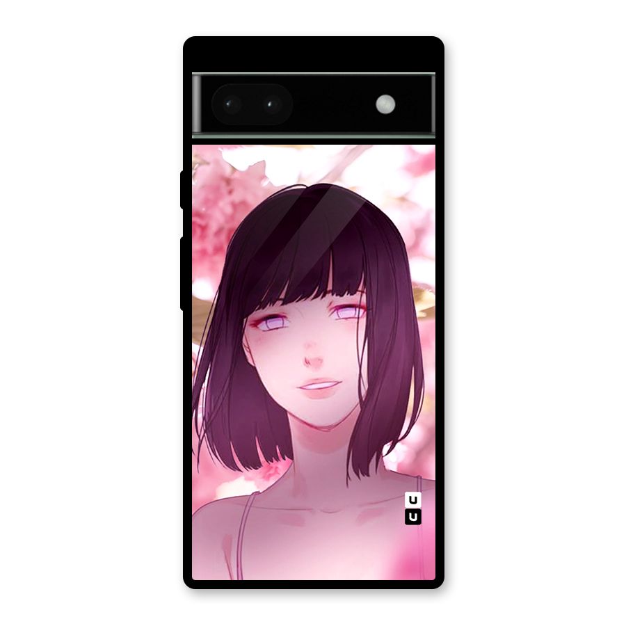 Hinata Floral Glass Back Case for Google Pixel 6a