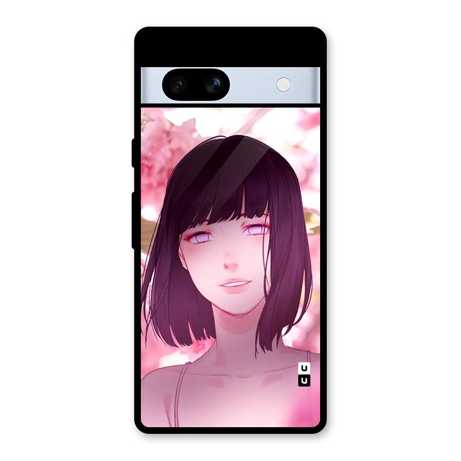 Hinata Floral Glass Back Case for Google Pixel 7a