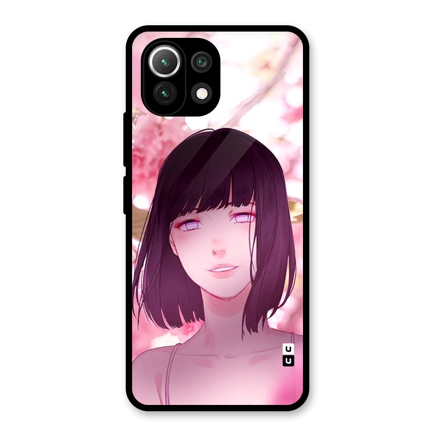 Hinata Floral Glass Back Case for Mi 11 Lite