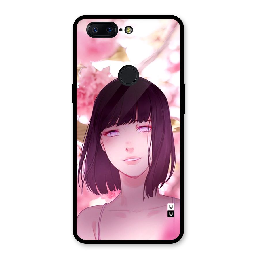 Hinata Floral Glass Back Case for OnePlus 5T