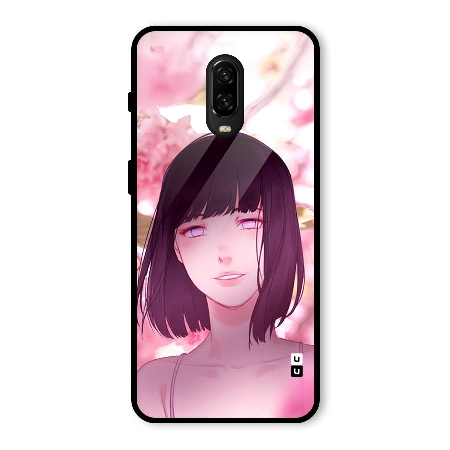 Hinata Floral Glass Back Case for OnePlus 6T