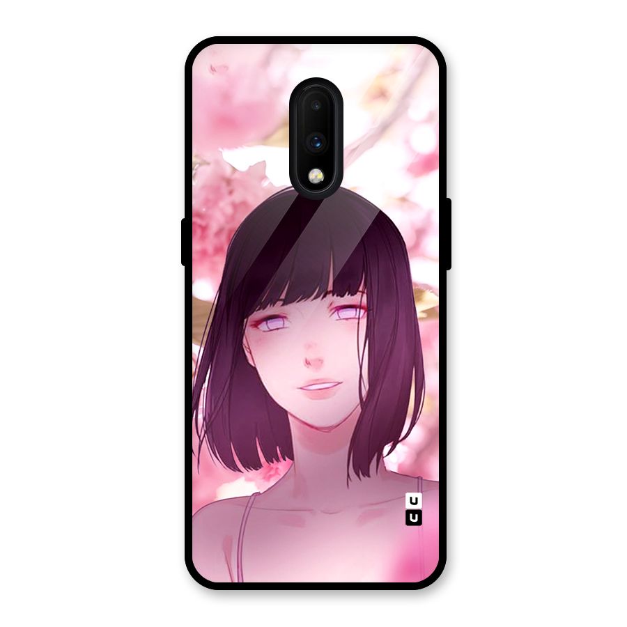 Hinata Floral Glass Back Case for OnePlus 7