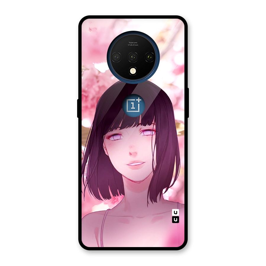 Hinata Floral Glass Back Case for OnePlus 7T