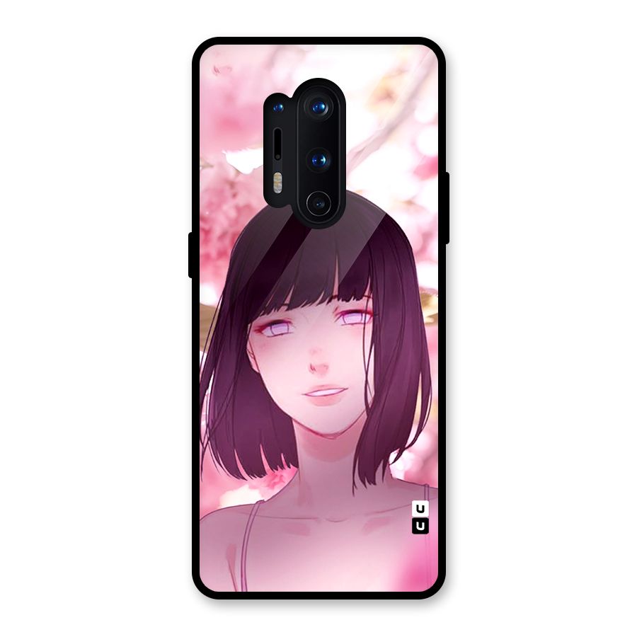 Hinata Floral Glass Back Case for OnePlus 8 Pro