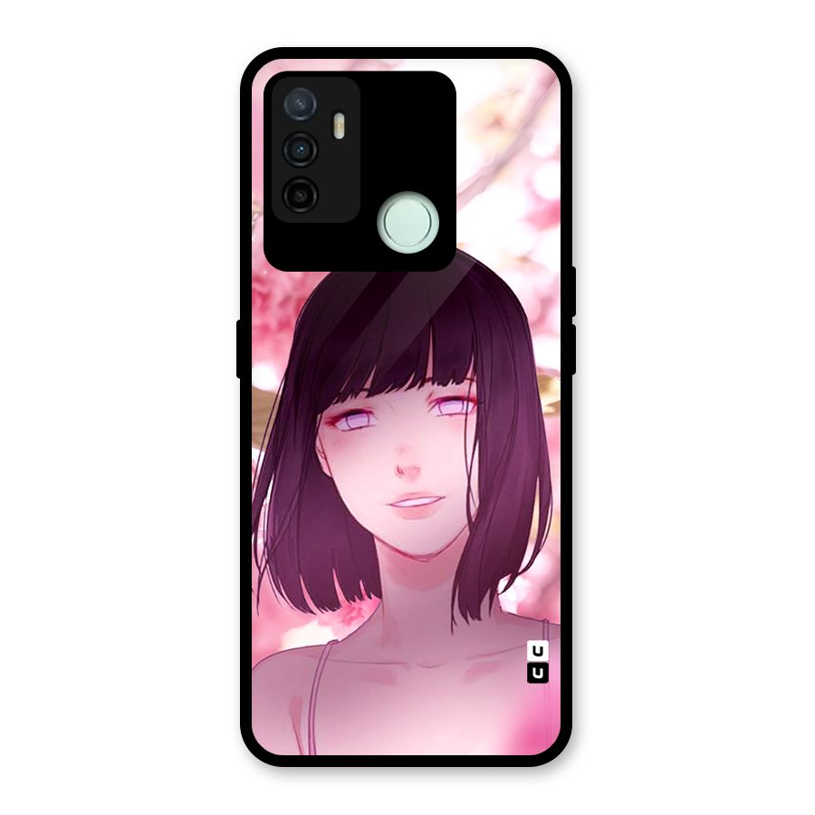 Hinata Floral Glass Back Case for Oppo A53