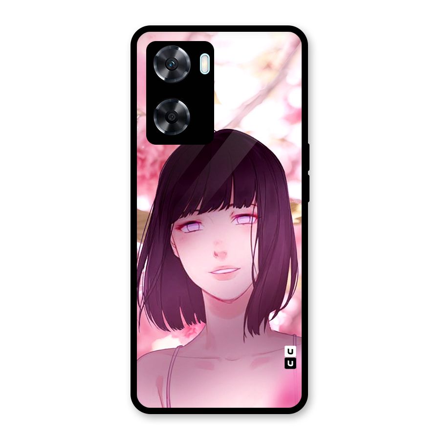 Hinata Floral Glass Back Case for Oppo A77
