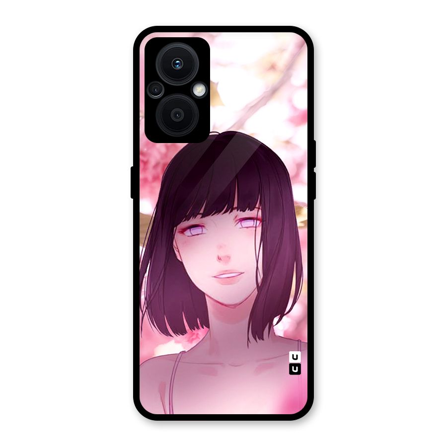 Hinata Floral Glass Back Case for Oppo F21s Pro 5G