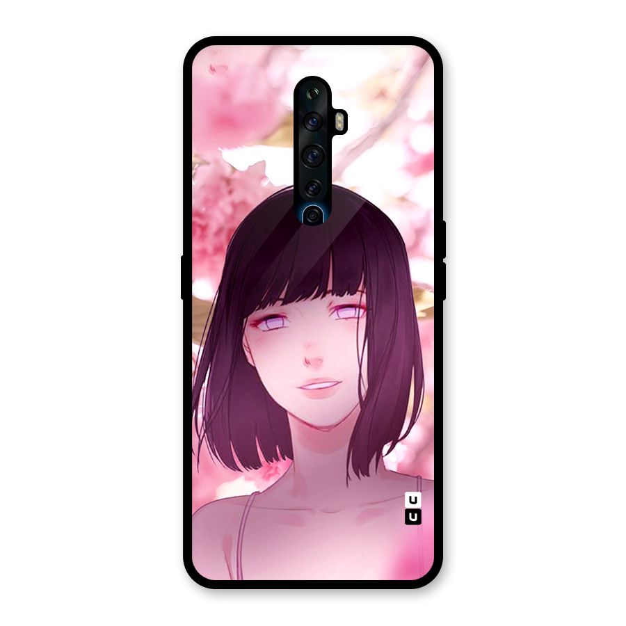 Hinata Floral Glass Back Case for Oppo Reno2 F