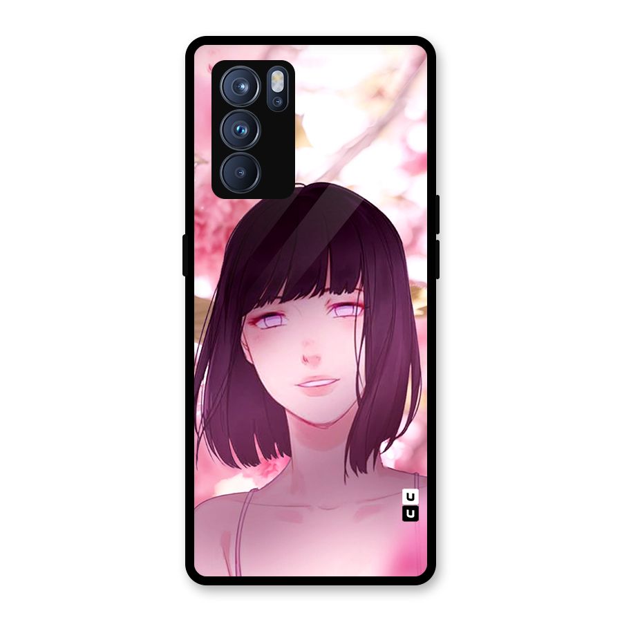 Hinata Floral Glass Back Case for Oppo Reno6 Pro 5G