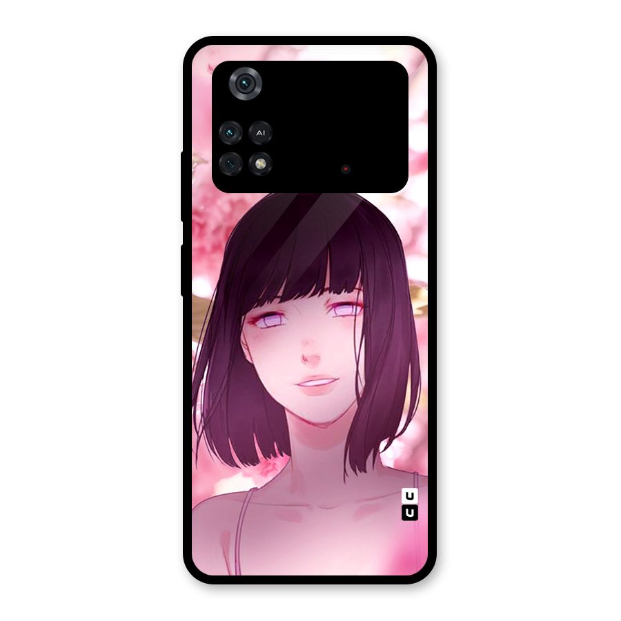 Hinata Floral Glass Back Case for Poco M4 Pro 4G
