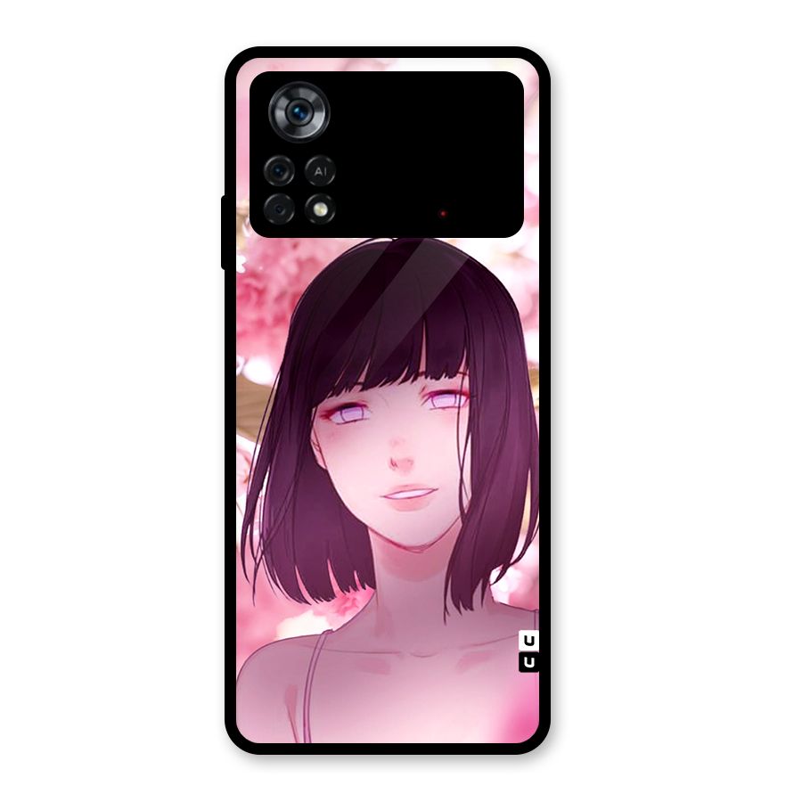 Hinata Floral Glass Back Case for Poco X4 Pro 5G