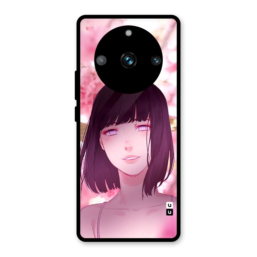 Hinata Floral Glass Back Case for Realme 11 Pro Plus