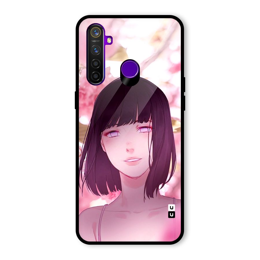 Hinata Floral Glass Back Case for Realme 5 Pro