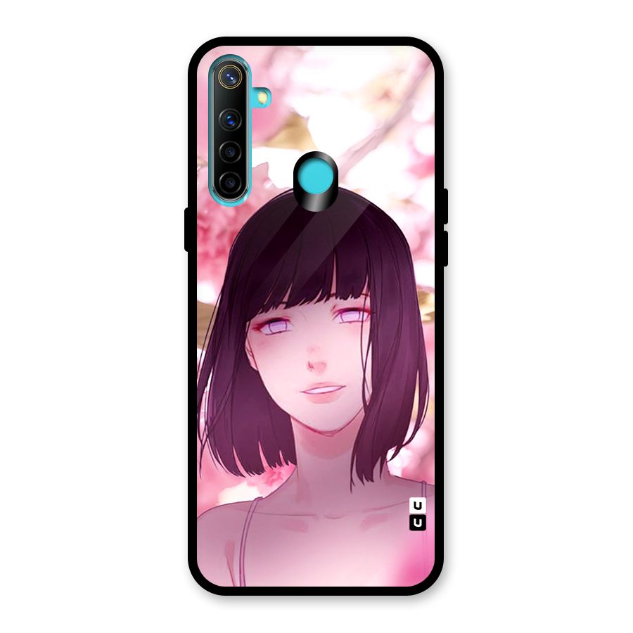 Hinata Floral Glass Back Case for Realme 5i