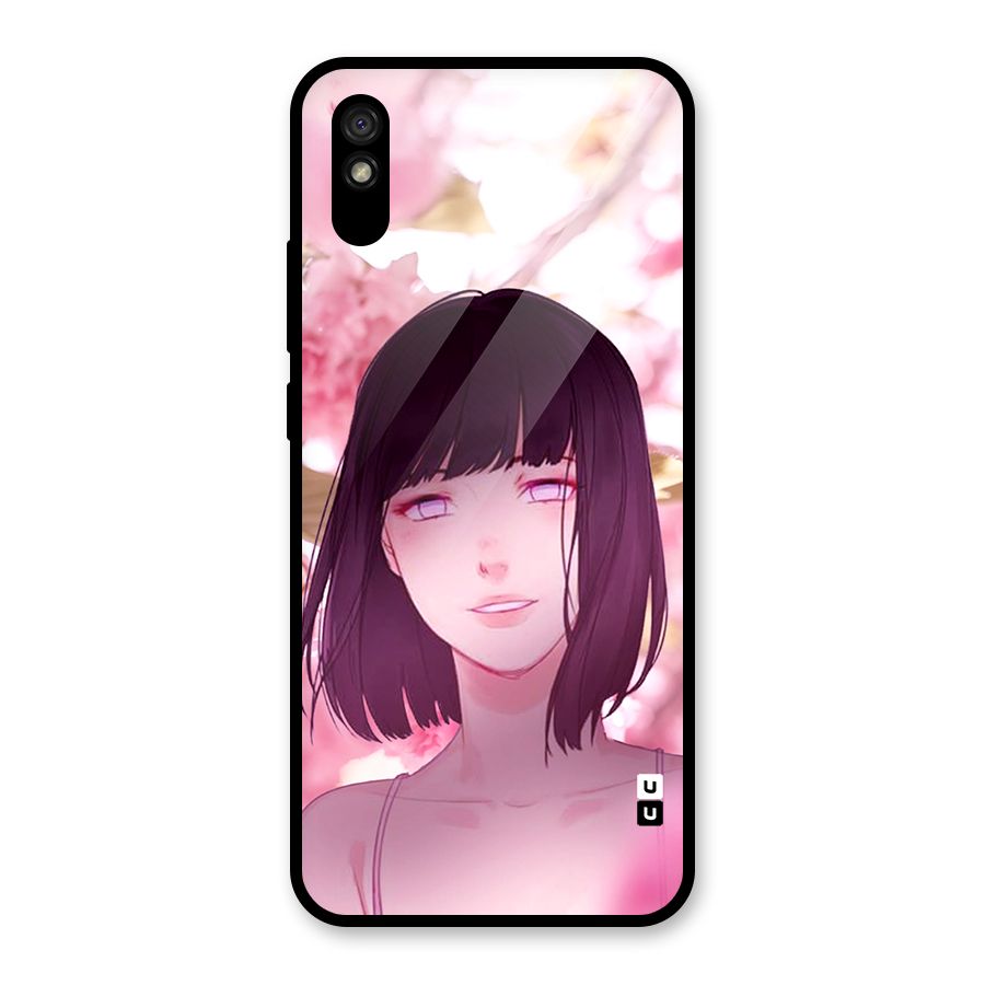 Hinata Floral Glass Back Case for Redmi 9i