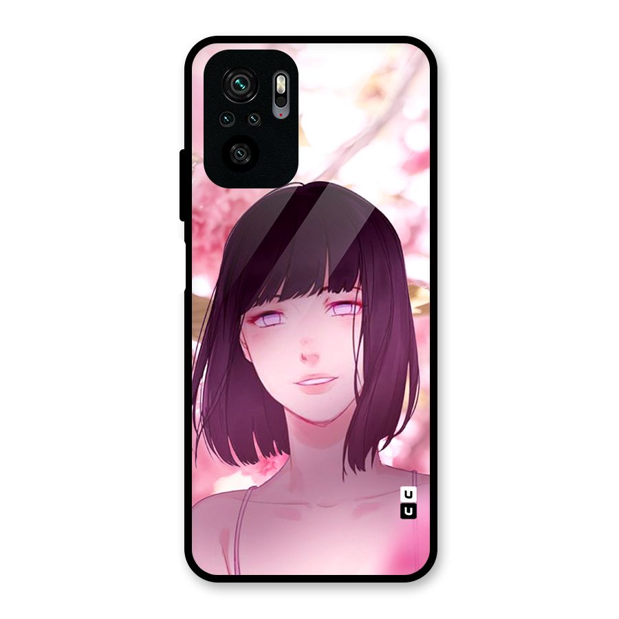 Hinata Floral Glass Back Case for Redmi Note 10S