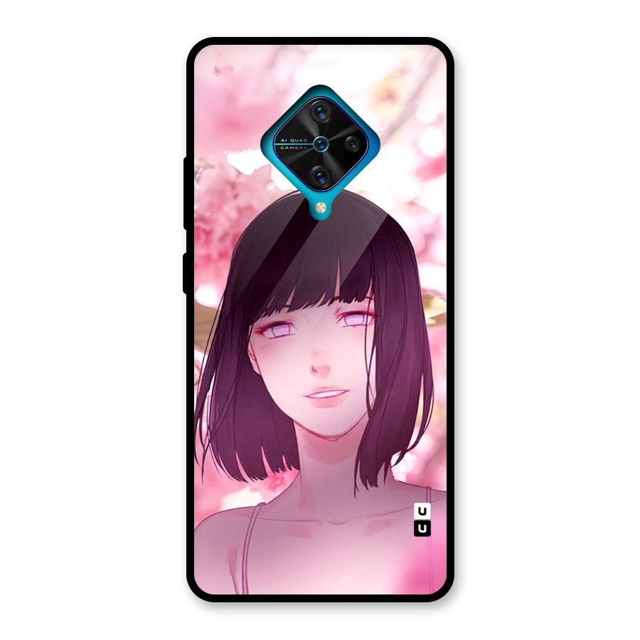Hinata Floral Glass Back Case for Vivo S1 Pro
