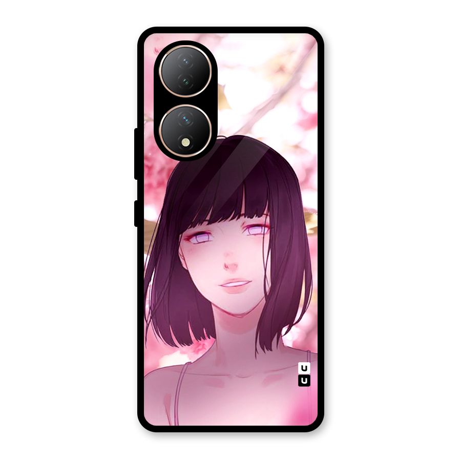 Hinata Floral Glass Back Case for Vivo T2