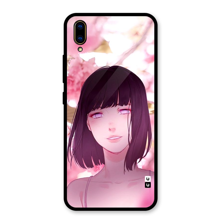 Hinata Floral Glass Back Case for Vivo V11 Pro