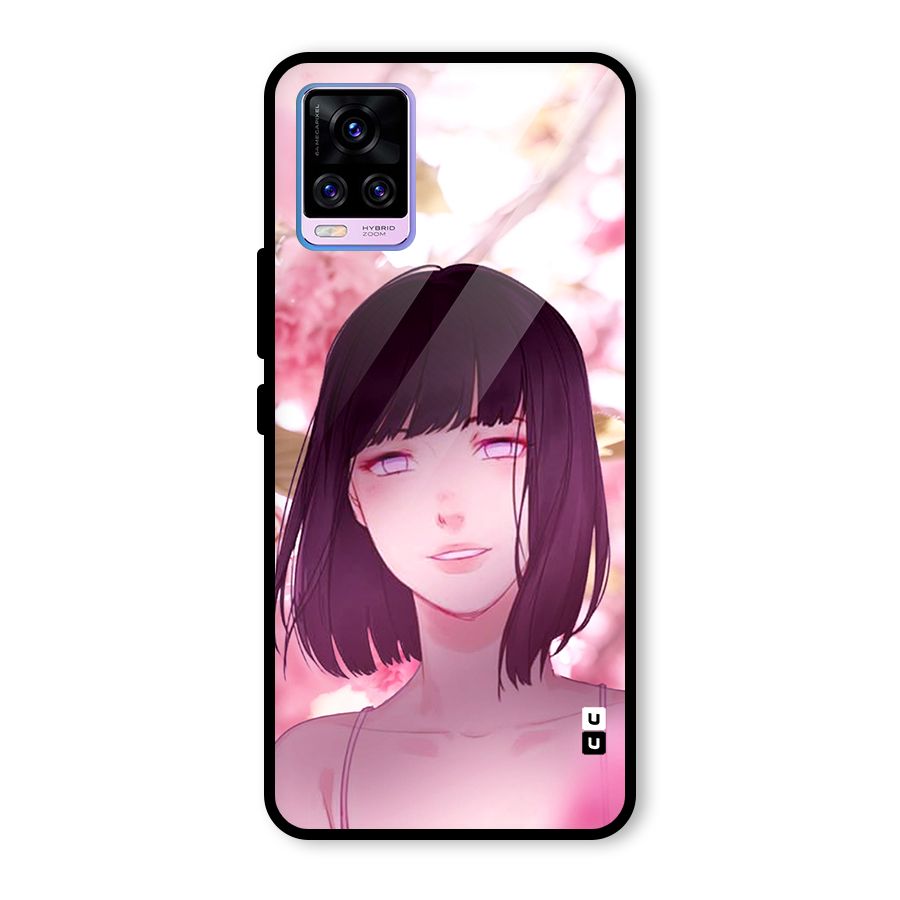 Hinata Floral Glass Back Case for Vivo V20 Pro