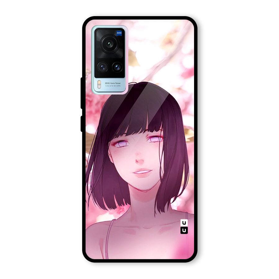Hinata Floral Glass Back Case for Vivo X60