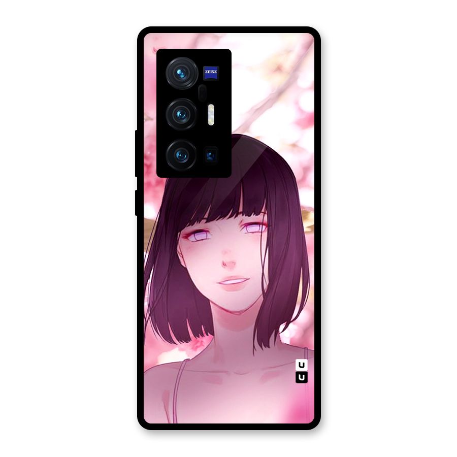 Hinata Floral Glass Back Case for Vivo X70 Pro Plus