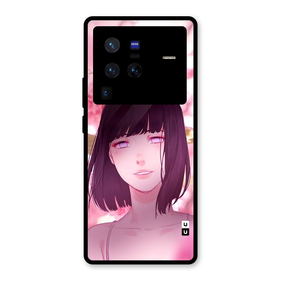 Hinata Floral Glass Back Case for Vivo X80 Pro