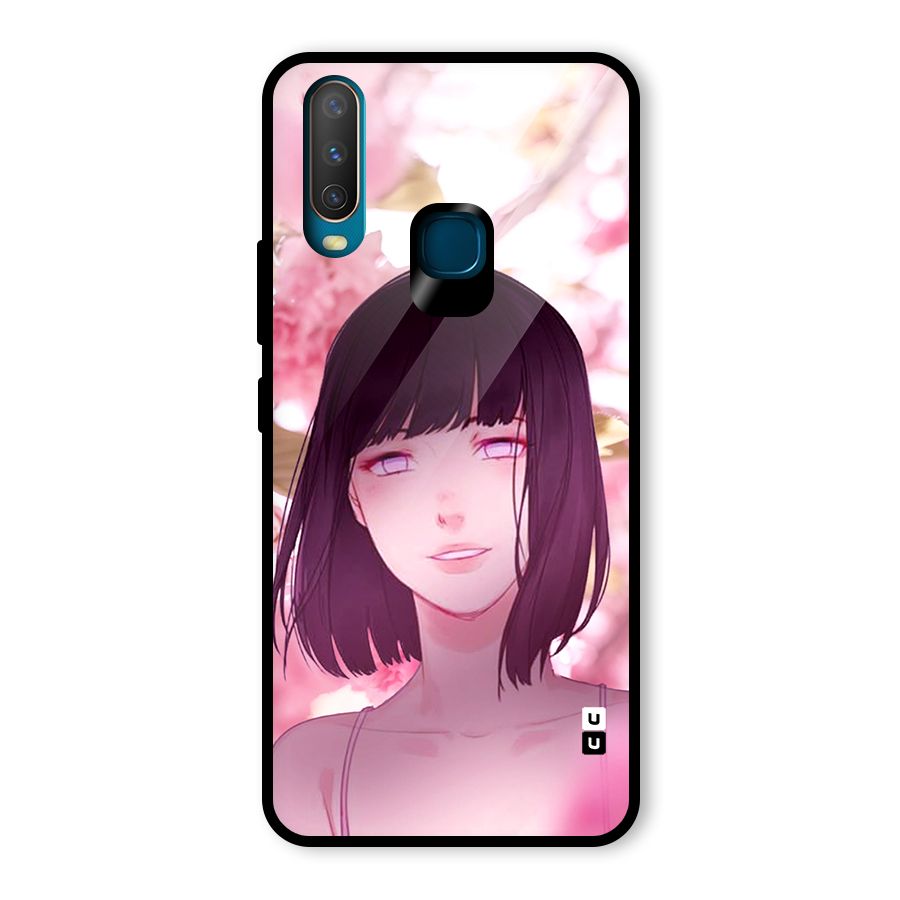 Hinata Floral Glass Back Case for Vivo Y12