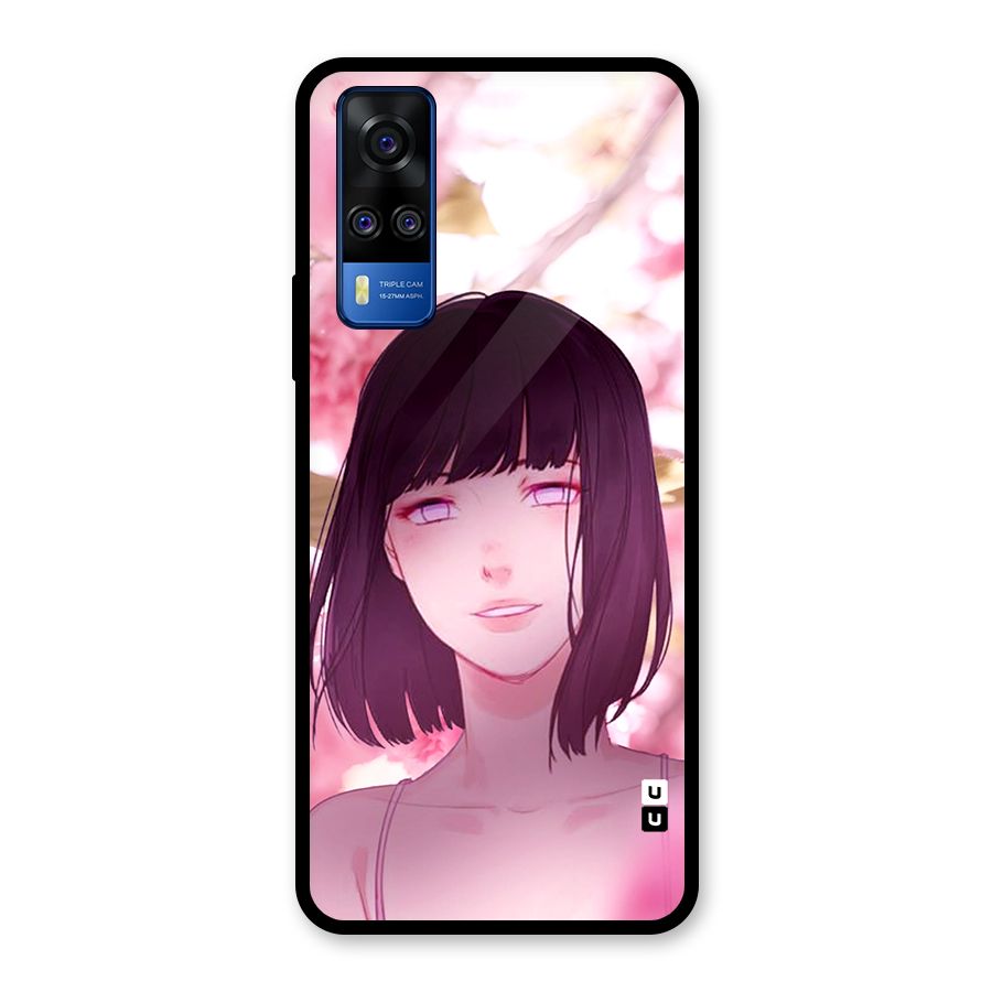 Hinata Floral Glass Back Case for Vivo Y31