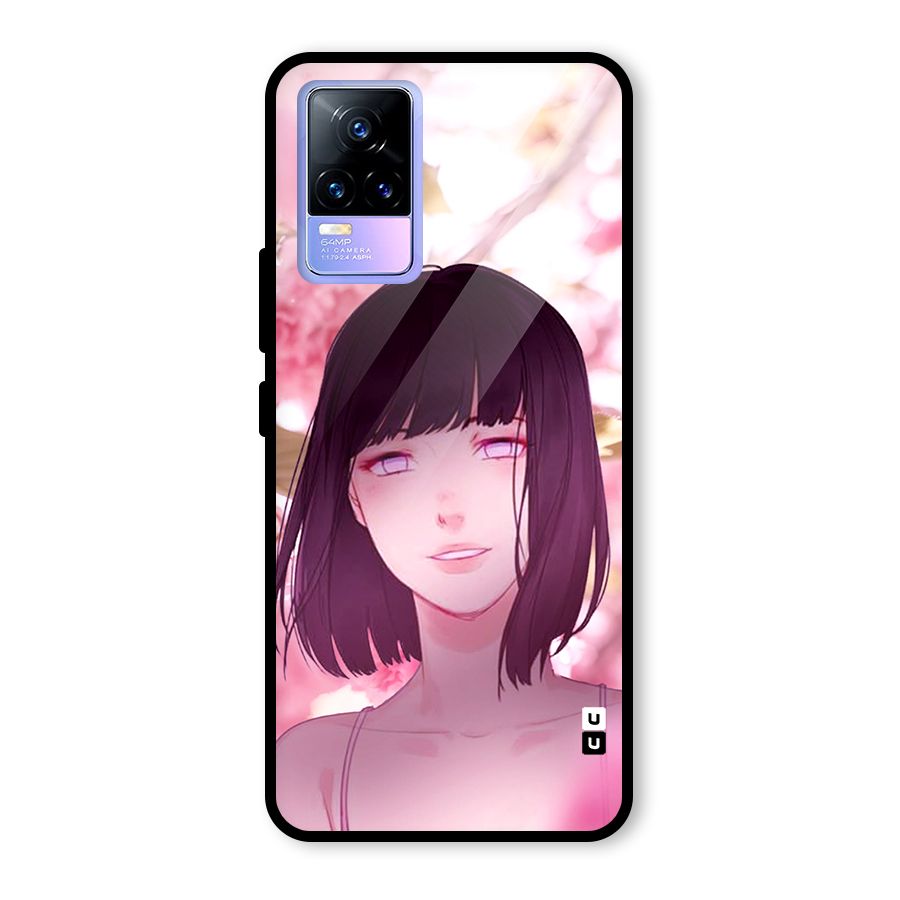 Hinata Floral Glass Back Case for Vivo Y73