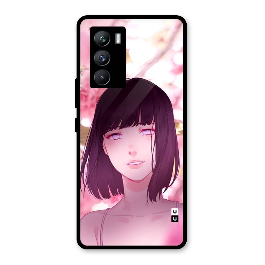 Hinata Floral Glass Back Case for Vivo iQOO 9 SE