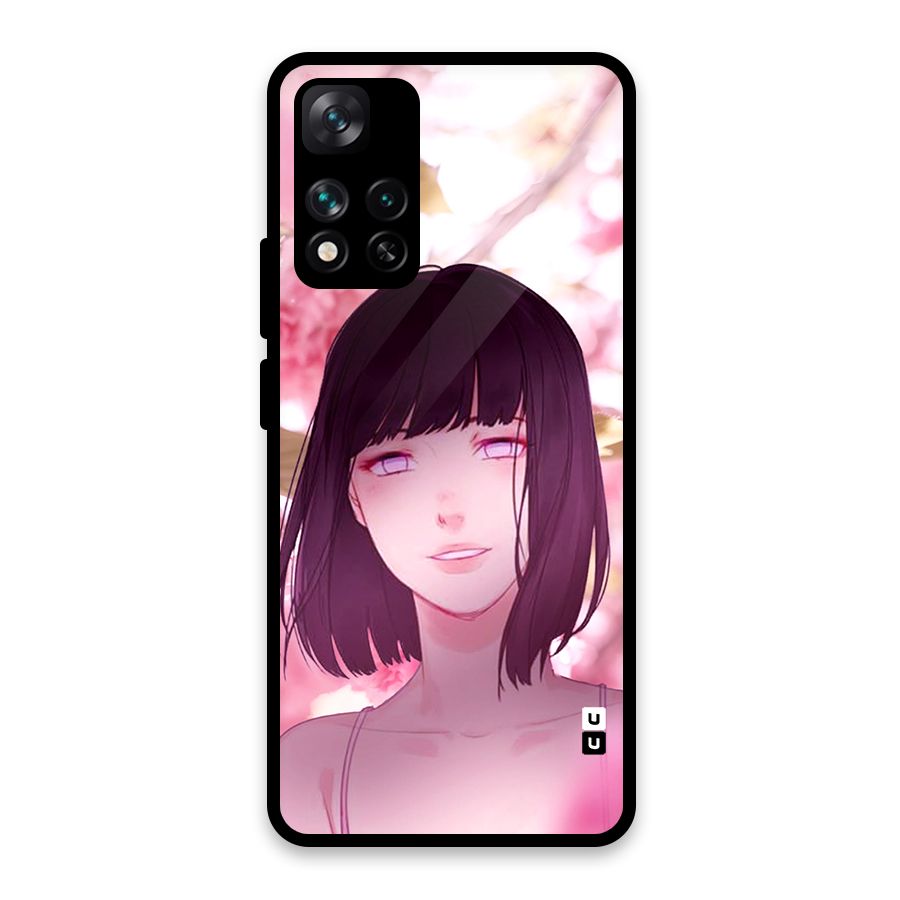 Hinata Floral Glass Back Case for Xiaomi 11i HyperCharge 5G