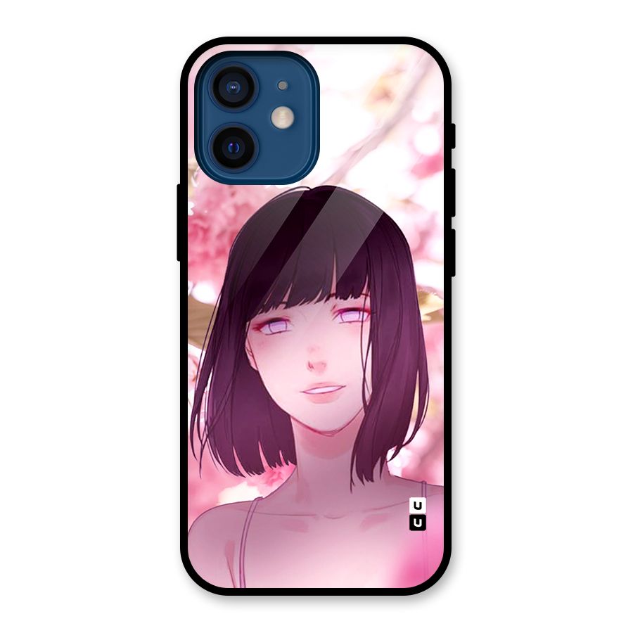 Hinata Floral Glass Back Case for iPhone 12 Mini
