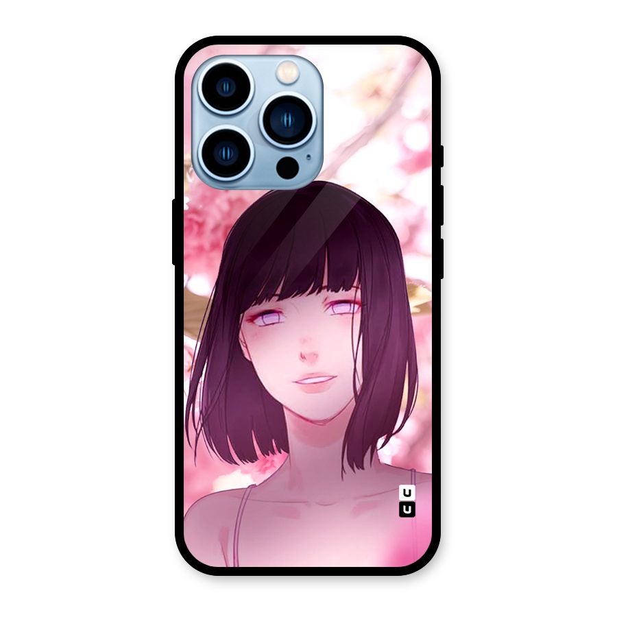 Hinata Floral Glass Back Case for iPhone 13 Pro