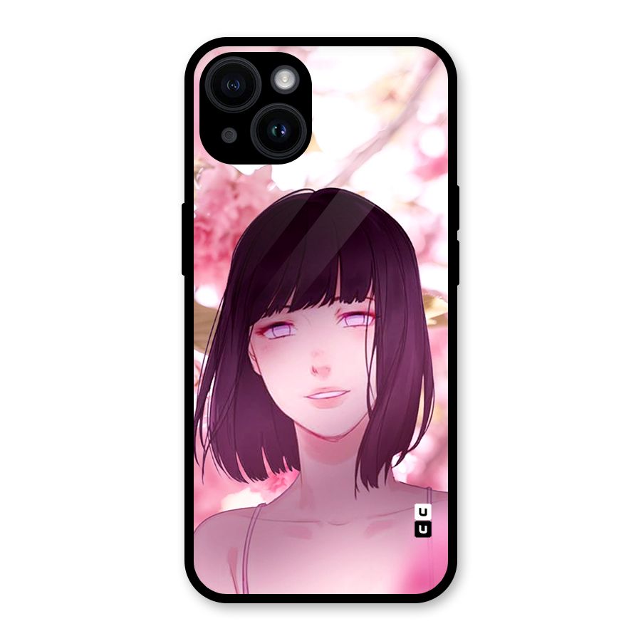 Hinata Floral Glass Back Case for iPhone 14