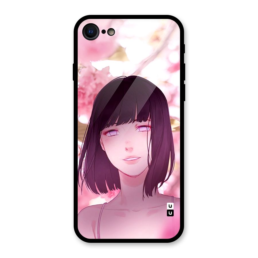 Hinata Floral Glass Back Case for iPhone 7