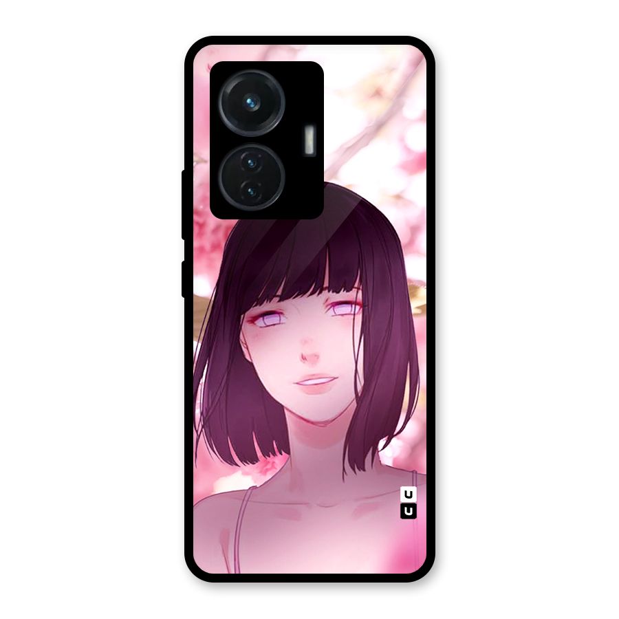 Hinata Floral Glass Back Case for iQOO Z6 44W