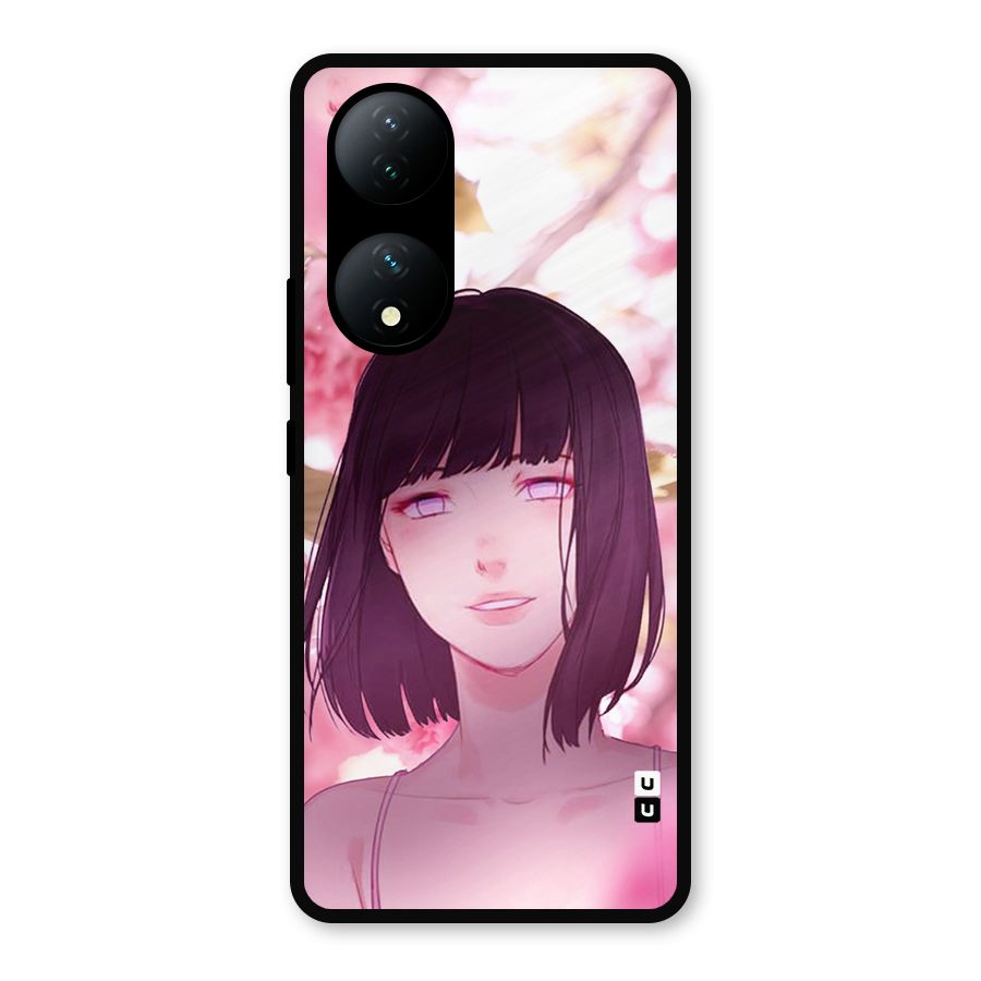 Hinata Floral Metal Back Case for Vivo T2