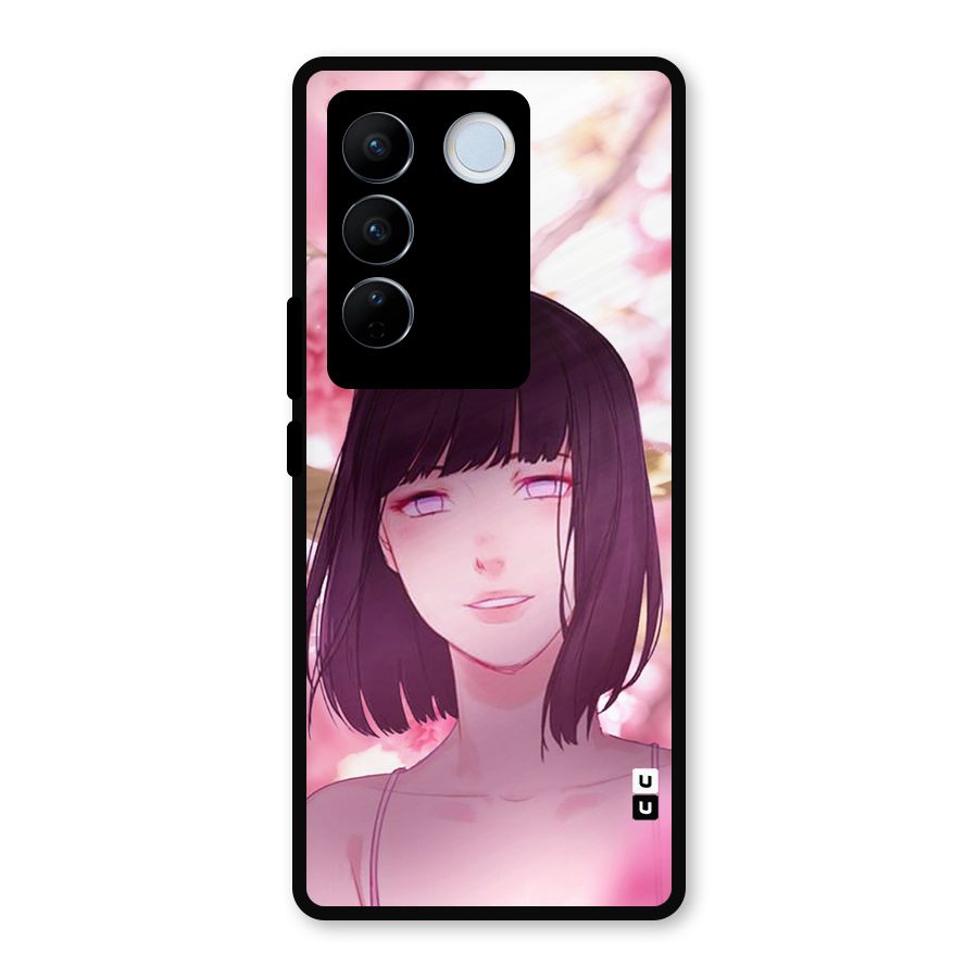 Hinata Floral Metal Back Case for Vivo V27